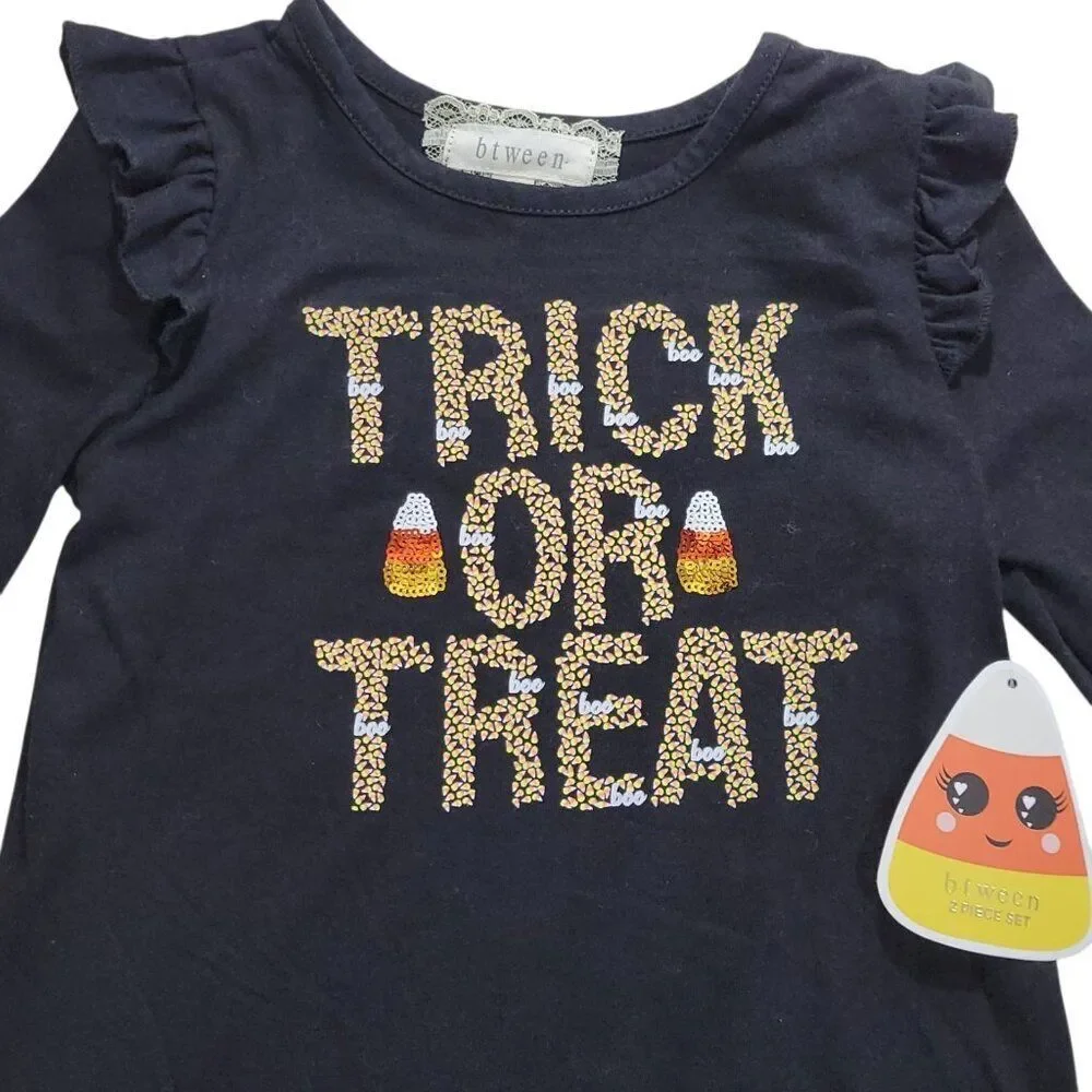 BTween Trick Or Treat Halloween Outfit Girls Size 4 Candy Corn‎ Headband Holiday - Picture 2 of 14